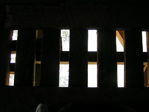 Euharlee Creek Covered Bridge 11 Looking at the creek throug